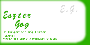 eszter gog business card